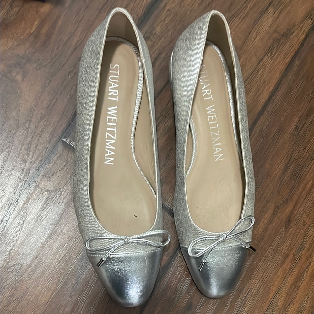 Stuart Weitzman Silver Women's Flats